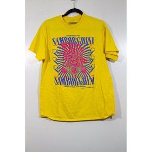Samborghini Mens Tshirt Medium Yellow Uncomfortably High, Goodie Two Sleeves